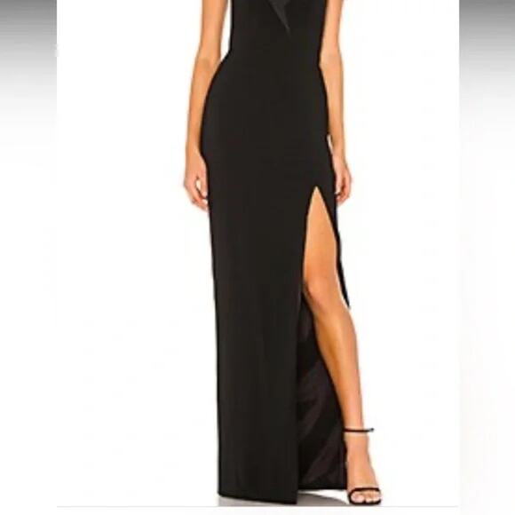 Jay Godfrey NEW Sylvia Strapless Tuxedo Gown In Black Sz:2 Ret$375 STUNNING!! - Picture 2 of 9